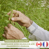 Biologische hennepzaadolie (veganistisch)