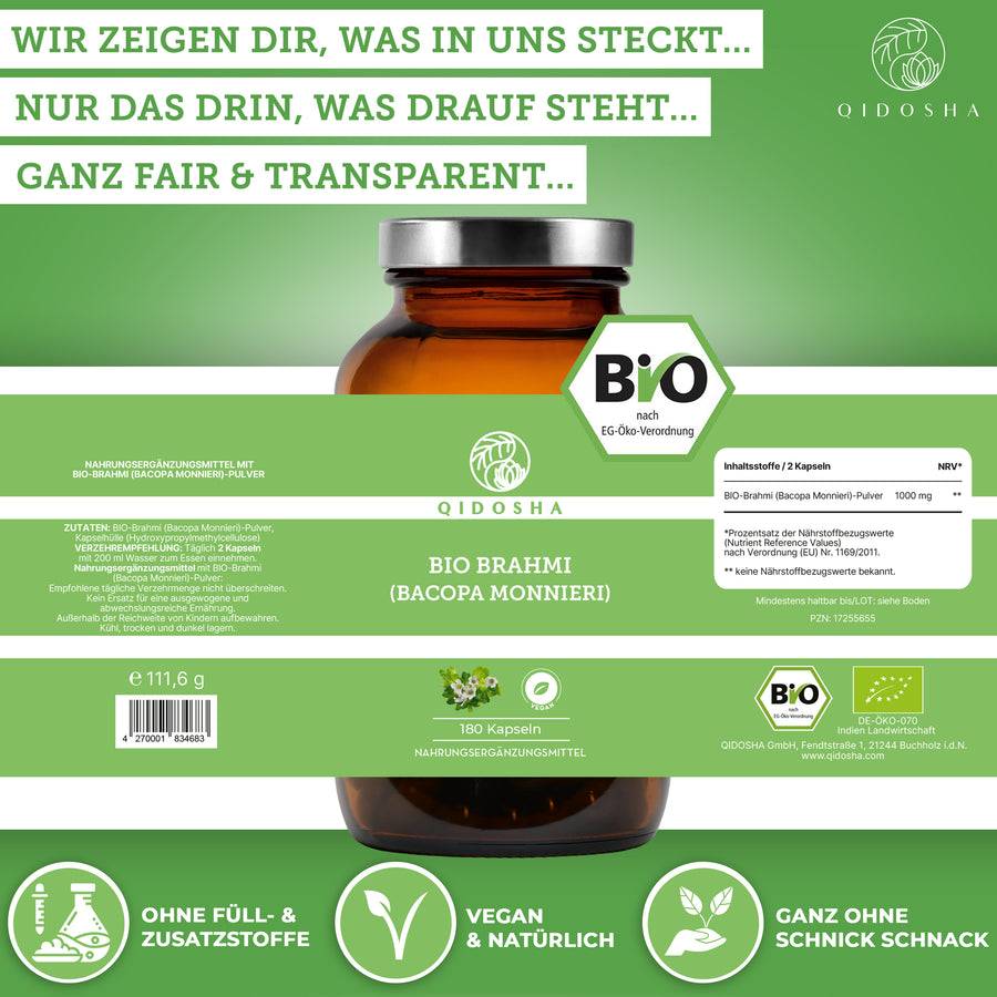 Bio-Brahmi im Glas