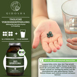 Organic spirulina pellets