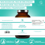 QIDOSHA ESSENTIALS Cholin-Bitartrat: Premium-Diät-Ergänzung mit 760 mg hochdosiertem Cholin pro Kapsel, vegan, ohne Füll- oder Zusatzstoffe, in Deutschland laborgeprüft hergestellt.