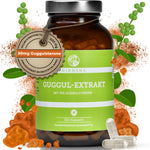 Guggul-Extrakt im Glas: Premium, laborgeprüfter Guggul-Extrakt (10% Guggulsterone), 120 vegane Kapseln, ohne Füllstoffe, nachhaltig produziert in Deutschland.