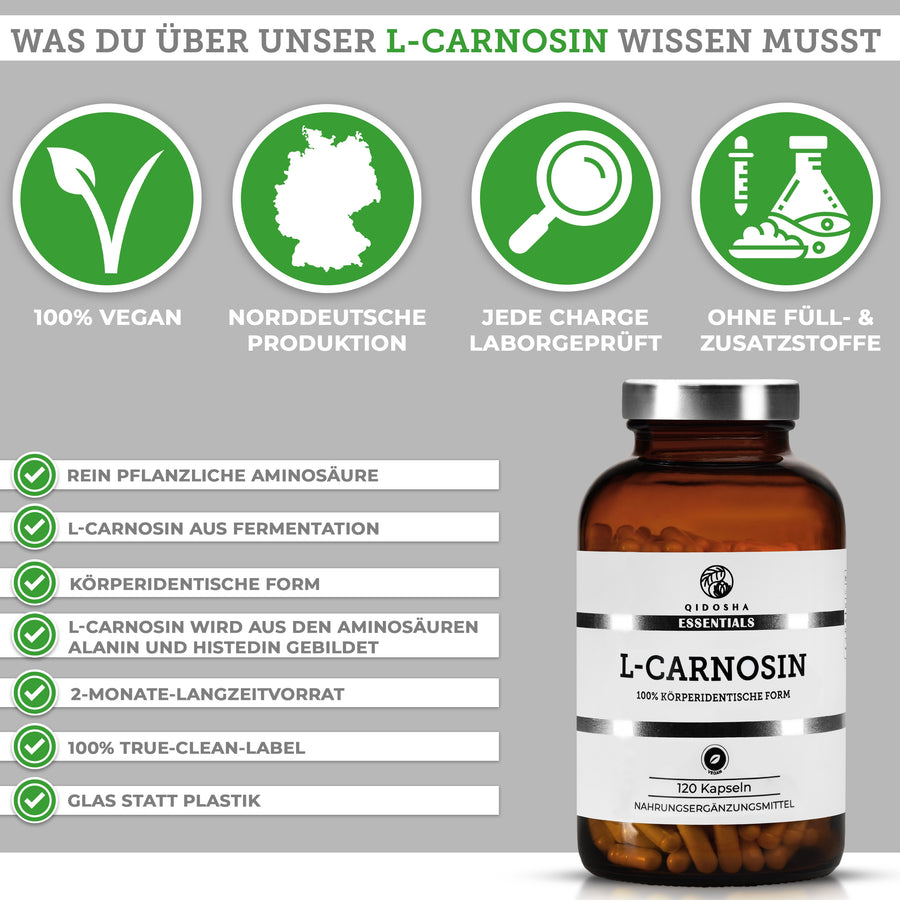 L-carnosine in a glass