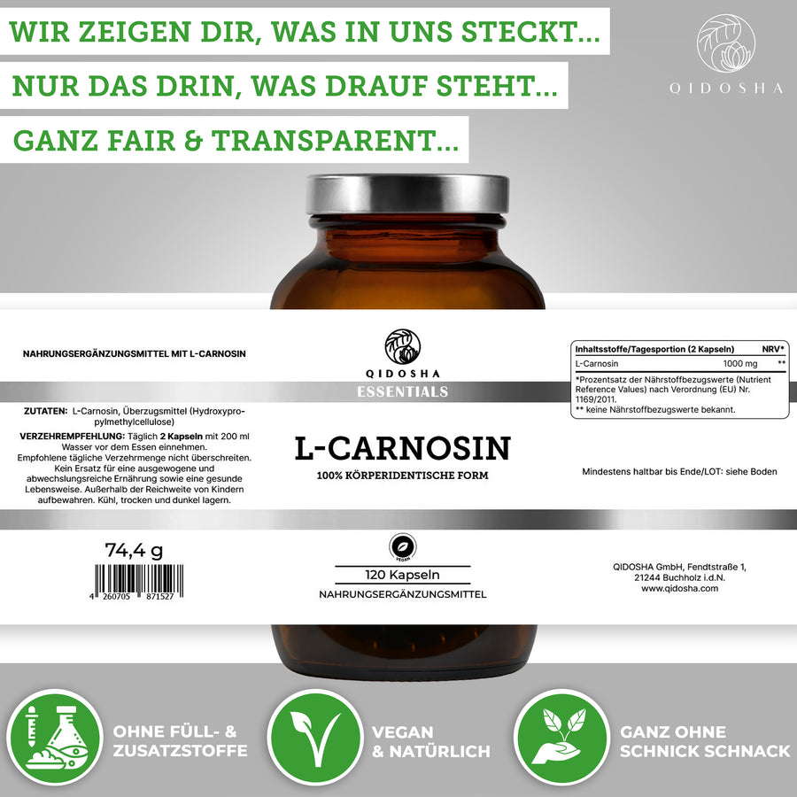 L-carnosine in a glass