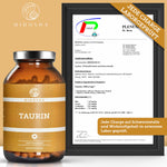 Qidosha Taurin: Premium-Nahrungsergänzungsmittel mit 240 veganen Kapseln. Laborgeprüfte Qualität, hohe Reinheit ohne Zusatzstoffe, in lichtgeschütztem Glas.