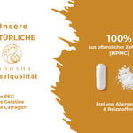 Qidosha Taurin: Premium, laborgeprüfte Kapseln, 100% pflanzlich, ohne Füllstoffe. Hochdosiert, vegan, aus deutscher Herstellung in umweltfreundlichem Glas verpackt.