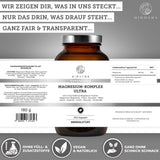 Qidosha Magnesium-Komplex Ultra: Premium-Nahrungsergänzungsmittel, 300 Kapseln, laborgeprüft, ohne Füll- oder Zusatzstoffe, für hohe Bioverfügbarkeit und optimale Magnesiumversorgung. Vegan, nachhaltig verpackt.