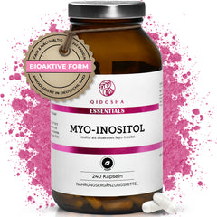 Myo-Inositol im Glas: Premium, laborgeprüftes Nahrungsergänzungsmittel mit 240 veganen Kapseln, bioaktive Form, ohne Füllstoffe, in lichtgeschütztem Braunglas, hergestellt in Deutschland.