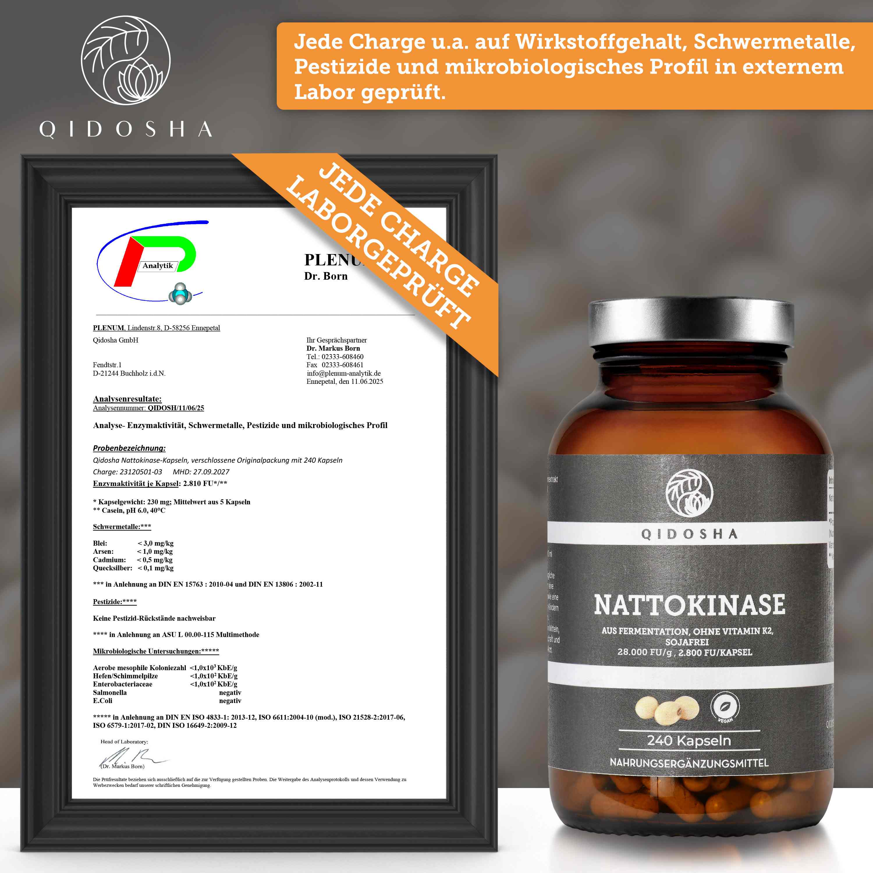 Nattokinase 2.000 FU / Kapsel laborgeprüft