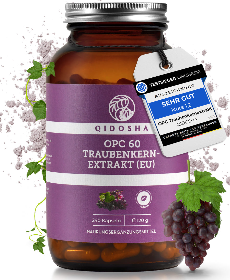 Grape seed extract OPC in a glass