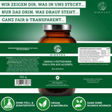 Qidosha Omega-3 Fettsäuren, vegan, aus Algenöl, 120 Kapseln. Premium-Qualität, ohne Füllstoffe. Unterstützt Herz und Gehirnfunktion.