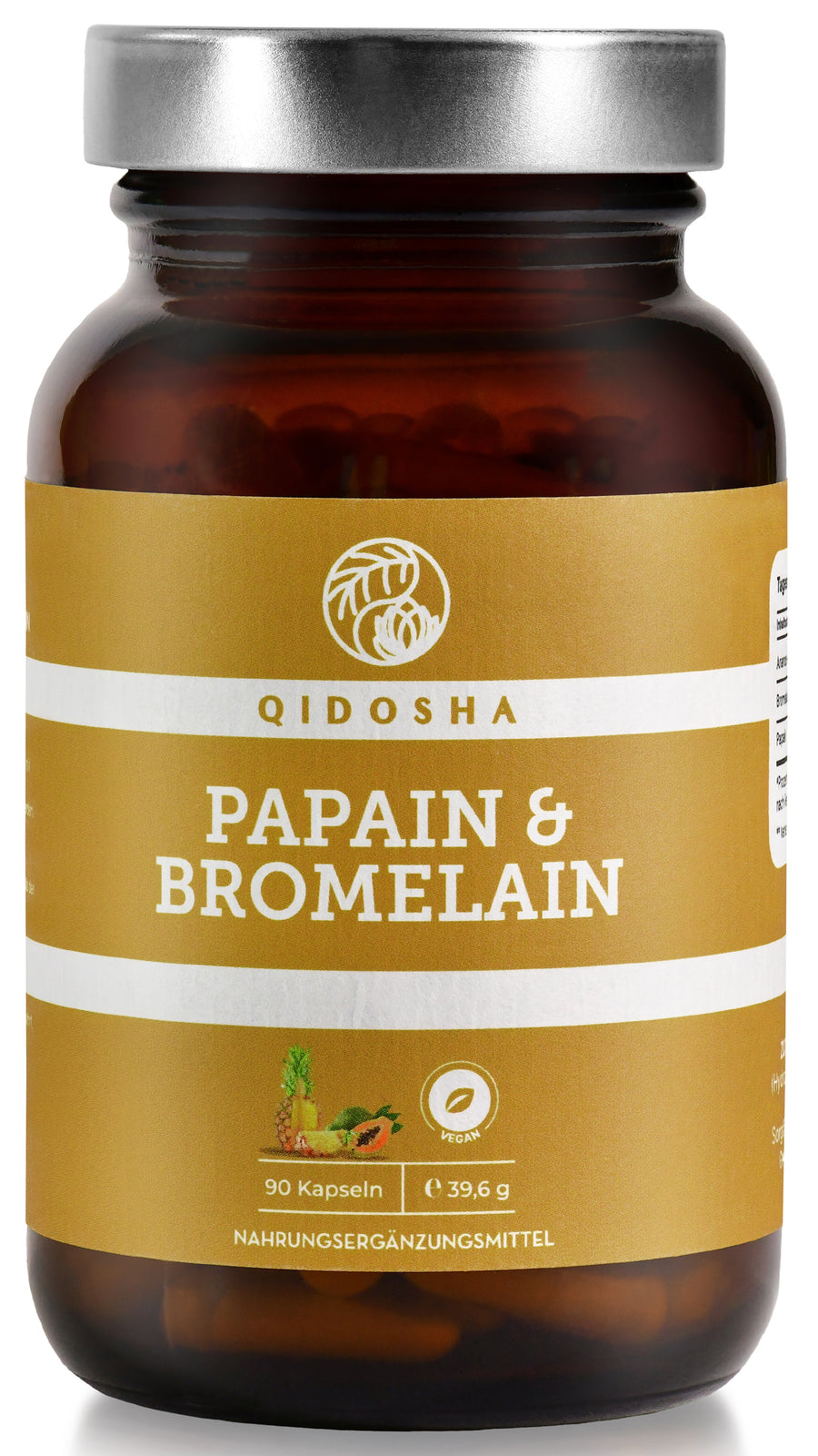 Papain & Bromelain in a glass (NEW: enteric-coated)