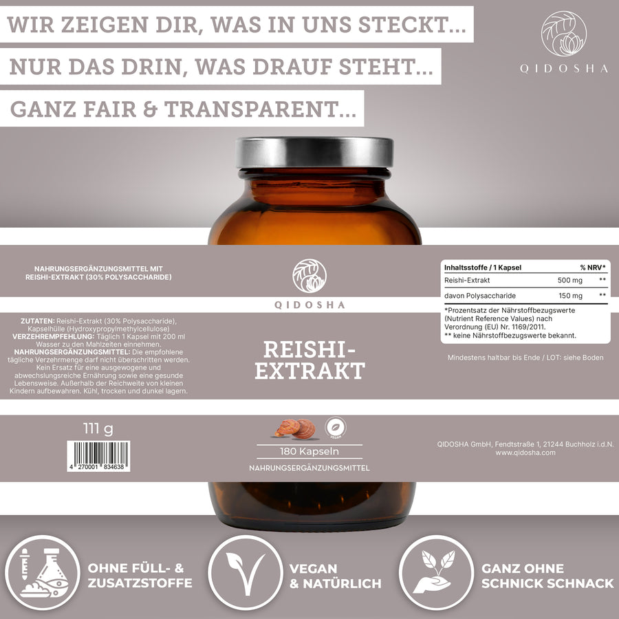 Reishi-Extrakt im Glas