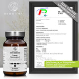 Qidosha Trans-Resveratrol mit Piperin im Glas, 60 Kapseln. Premium-Polyphenol aus Japanischem Staudenknöterich, laborgeprüft, ohne Füllstoffe. Begleitet von Zertifikat zur Reinheit und Qualität.