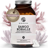 Sango Meereskoralle mit Calcium & Magnesium, 240 vegane Kapseln in Premium-Qualität; nachhaltig geerntet, laborgeprüft, ohne Zusatzstoffe, hergestellt in Deutschland.