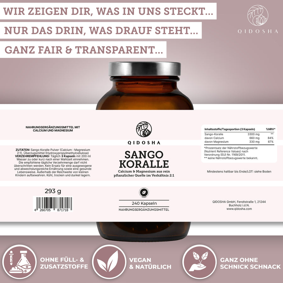 Sango Meereskoralle mit Calcium & Magnesium