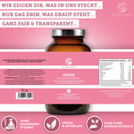 Qidosha SHINE Haut–Haare–Nägel-Komplex: Premium-Nahrungsergänzungsmittel in Glas, laborgeprüfte Qualität, ohne Füll- oder Zusatzstoffe, mit Silicium, Hyaluronsäure, Vitaminen, vegan.