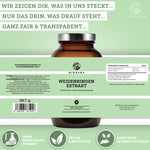 Weidenrinden-Extrakt mit 25% Salicin von Qidosha: Premium-Kapseln ohne Füllstoffe, vegan, laborgeprüft, reiner Wasserextrakt, 180 Kapseln. Hergestellt in Deutschland.