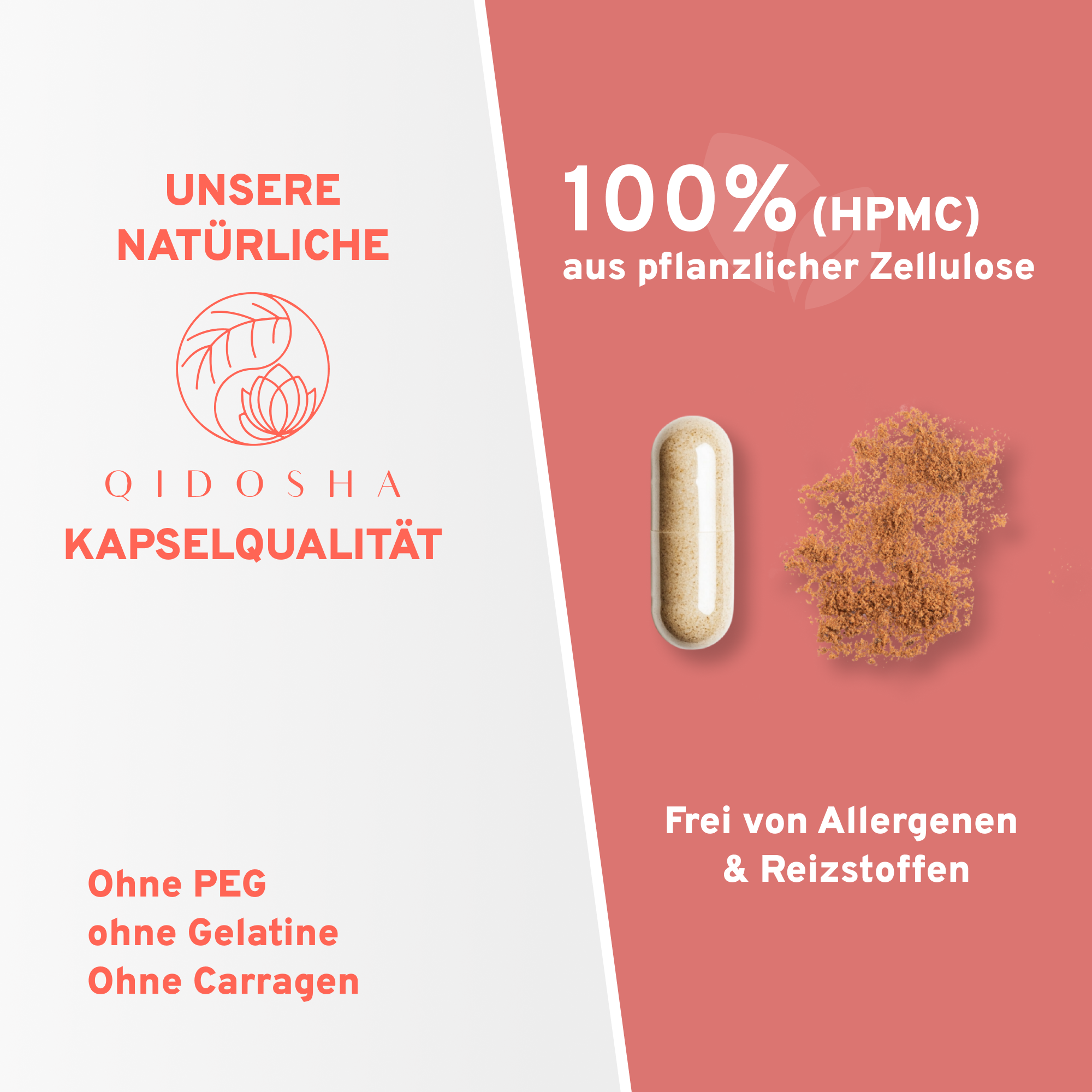 Schisandra Extrakt mit 10% Schisandrin: Premium, laborgeprüfte Kapseln aus pflanzlicher Zellulose, frei von Allergenen, ohne Füll- oder Zusatzstoffe, in Glasverpackung.