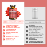 Schisandra Extrakt mit 10% Schisandrin: Premium-Qualität, laborgeprüft, hochreiner Wasser-Extrakt, ohne Zusatzstoffe, in Glasflasche, hergestellt in Deutschland.