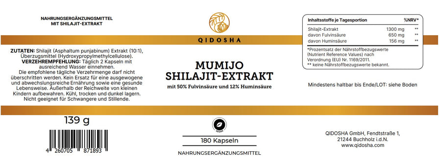 Mumijo Shilajit Extrakt