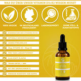 Витамин D3 (1000 I.E.) & K2 MK7 All-trans капки