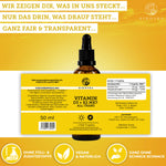 QIDOSHA Daily Essentials Plus Stack: Premium Nahrungsergänzung, Vitamin D3 und K2, 50 ml Tropfflasche, laborgeprüft, vegan, ohne Füllstoffe, für tägliche Basisversorgung.