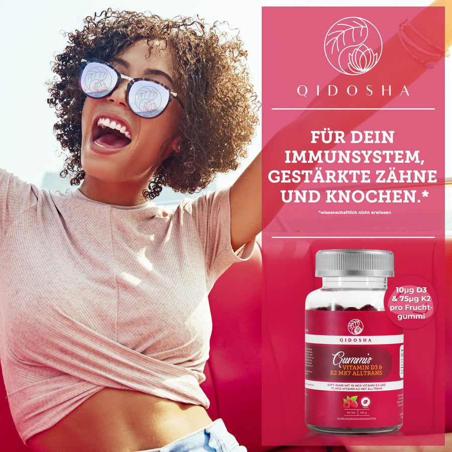 Premium fruit gums - Vitamin D3+K2 MK7 All-Trans