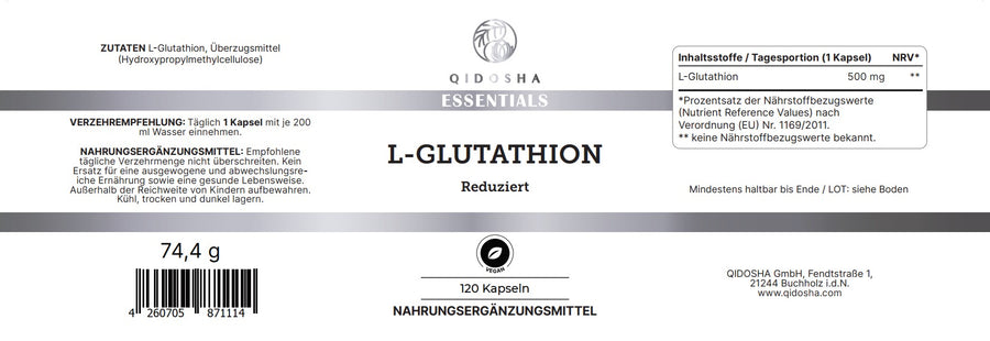 L-Glutathione in a glass