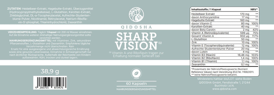 SHARP VISION eye complex in a glass