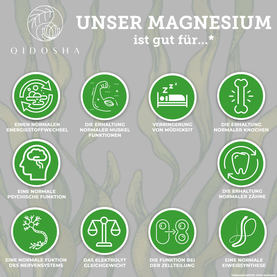Magnesium (pflanzlich) aus Bio-Meersalat-Extrakt im Glas