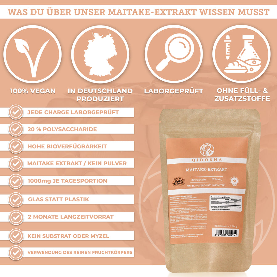 Maitake extract in a refill bag