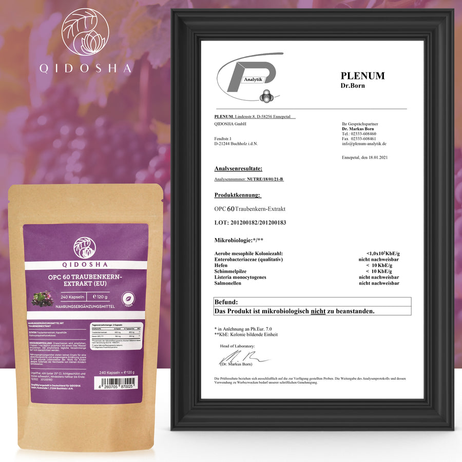 Grape seed extract OPC in a refill bag