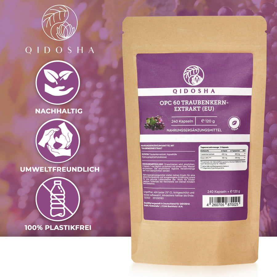 Grape seed extract OPC in a refill bag