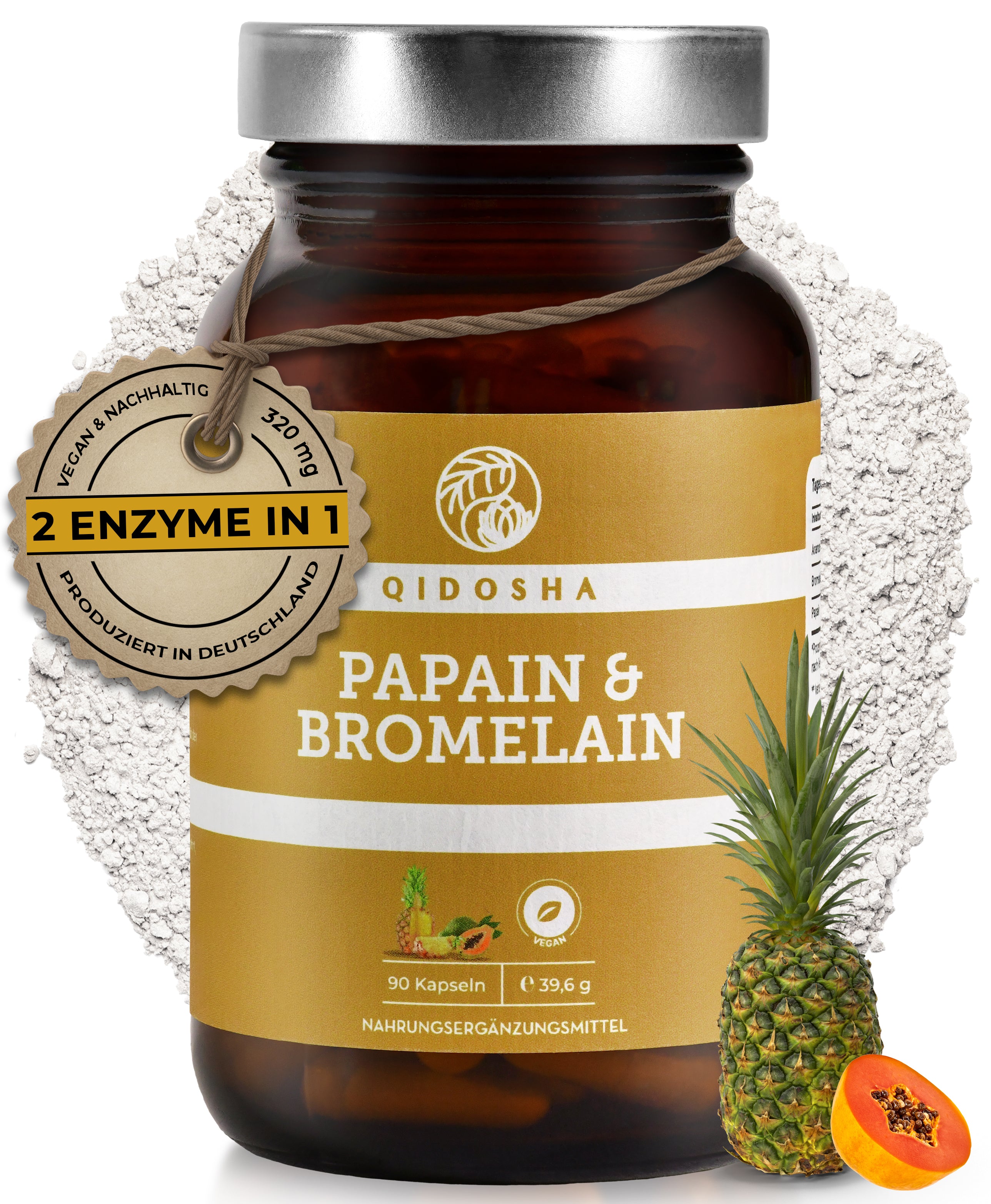 Enzyme von Papaya und Ananas in magensaftresistenten Kapseln online