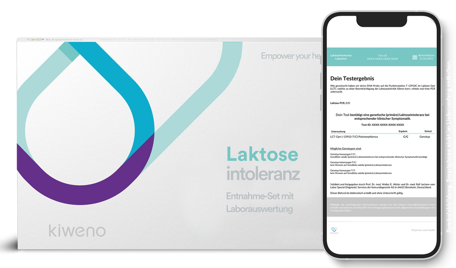 Lactose intolerance DNA test - kiweno®